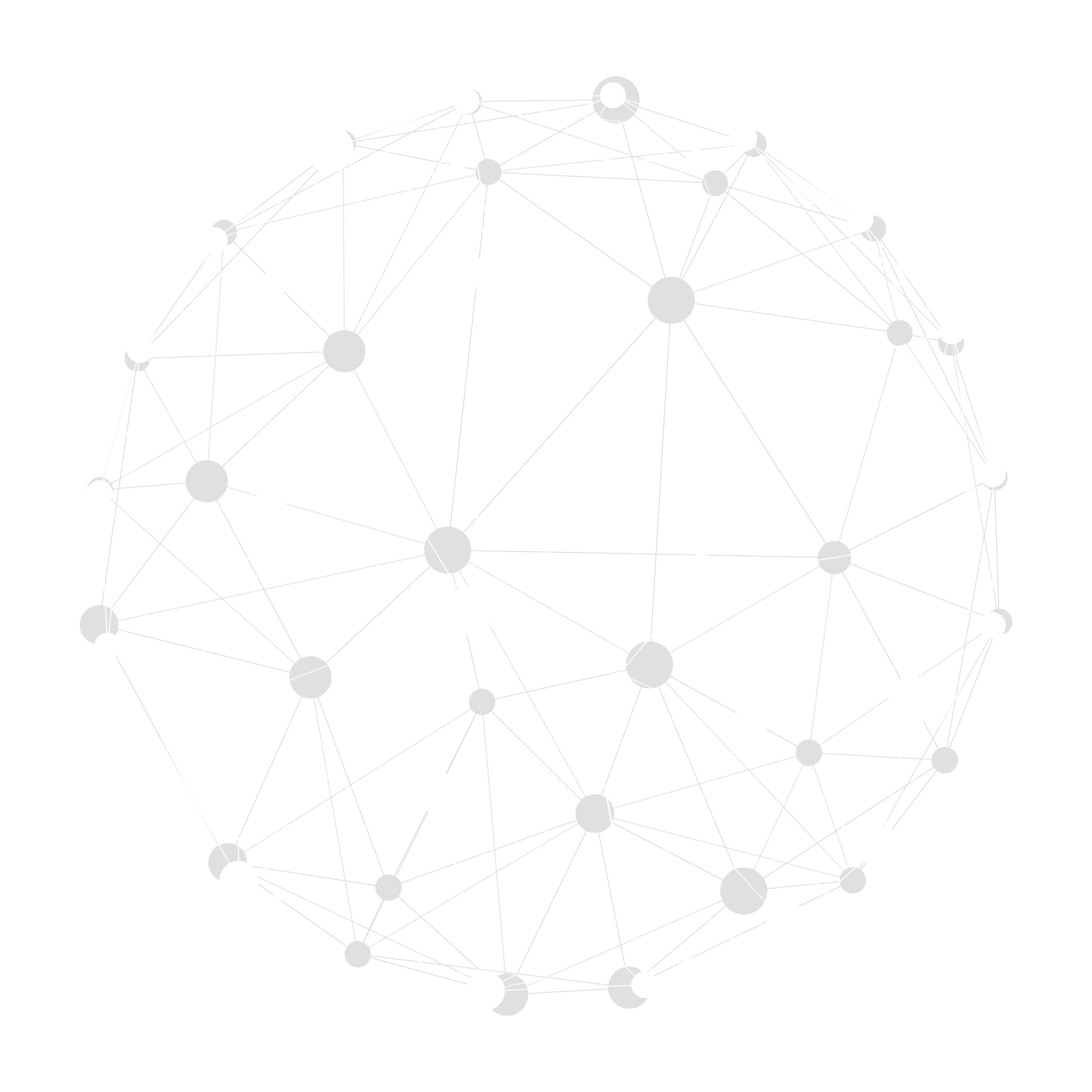 Connection Economy network sphere graphic